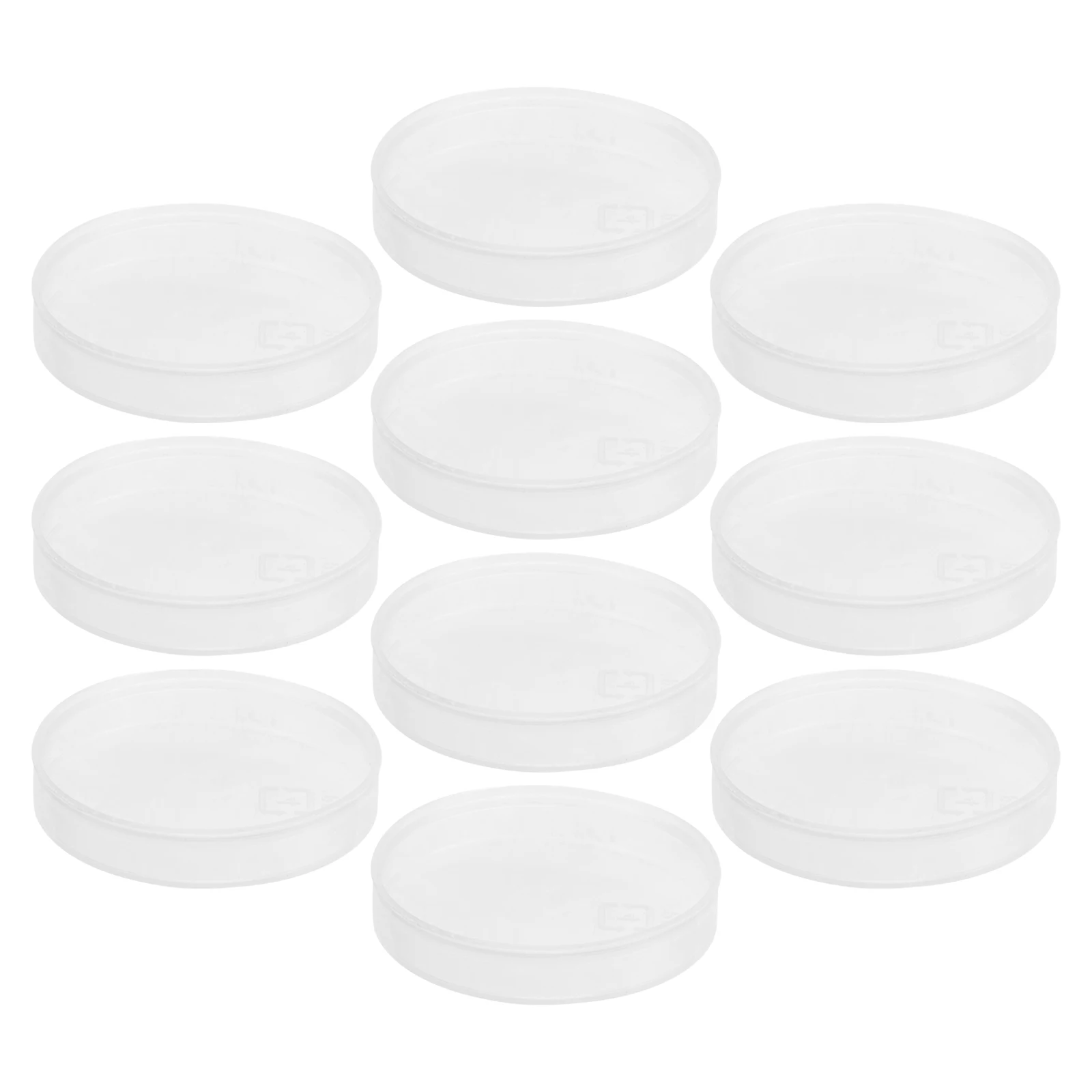 

20pcs Quilling Glue Dispensing Plate Clear Plastic Small Round Tray for Paper Craft DIY Decoration Reusable Tool