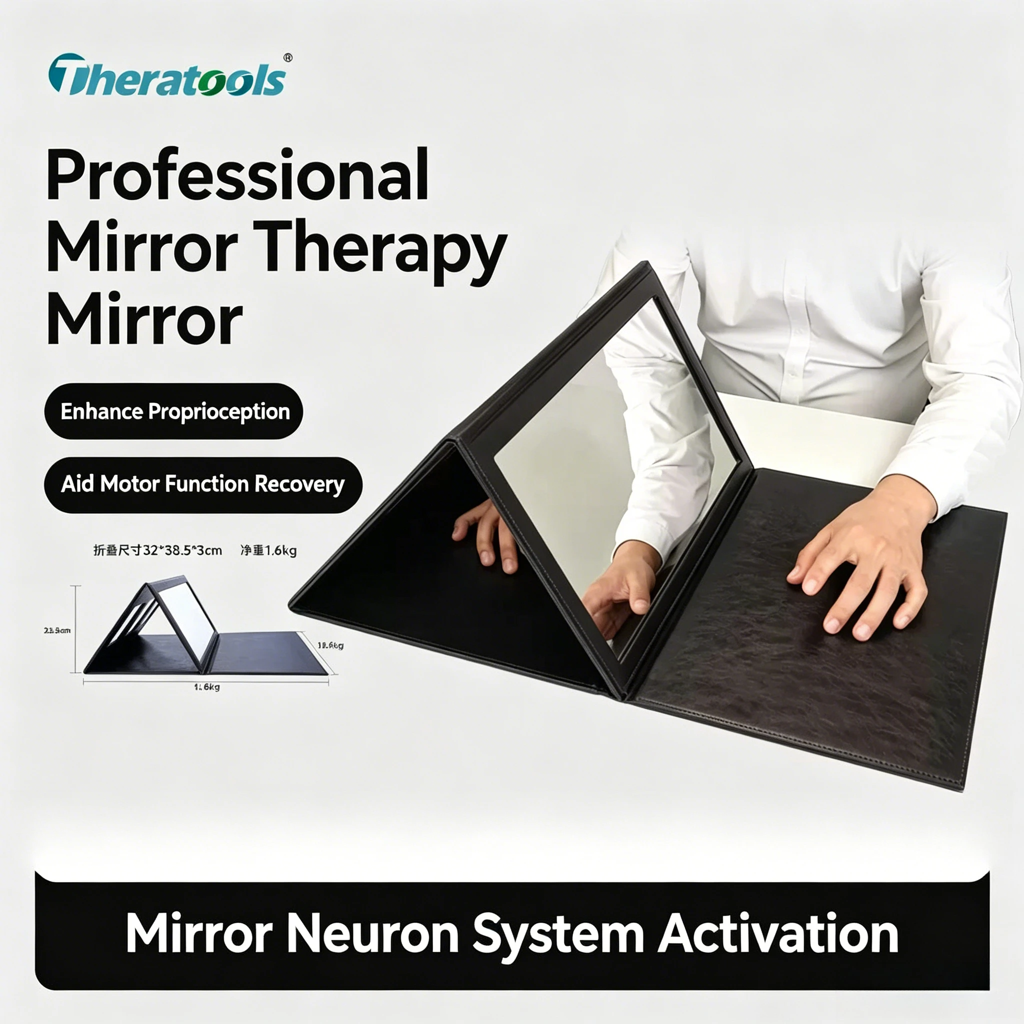 Mirror Therapy Box for Stroke Rehabilitation for Leg Amputation Professional Therapy Device for Hand Exercise Mirror Neurons