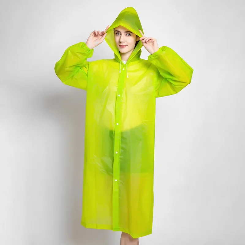 Unisex EVA nepromokavý plášť přenosné móda zahuštěný vodotěsný pršet obalit muži ženy černá vícebarevná kemping vodotěsný rainwear oblek