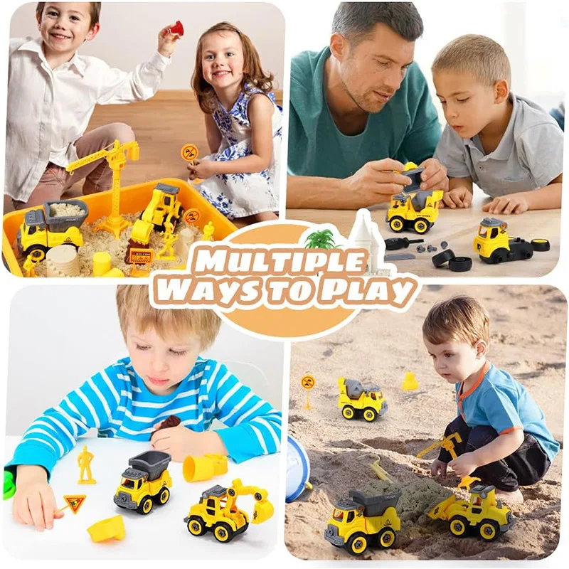 Hot Selling Truck Sand Set Children's Household Toys Construction Moving Sand Cultivate Kid's Hands-on AbilitAy Gifts for Kids