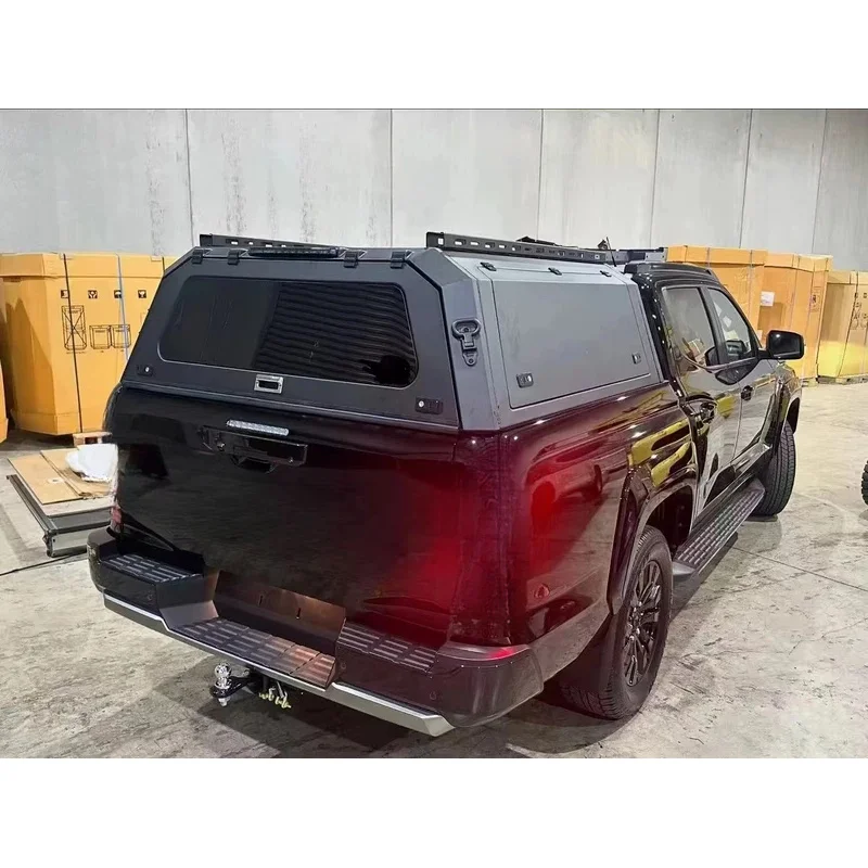 

Aluminum Alloy Steel Truck Canopy Locking Tailbox Features Sierra Hilux Pickup Navara Tundra NP300 High Quality