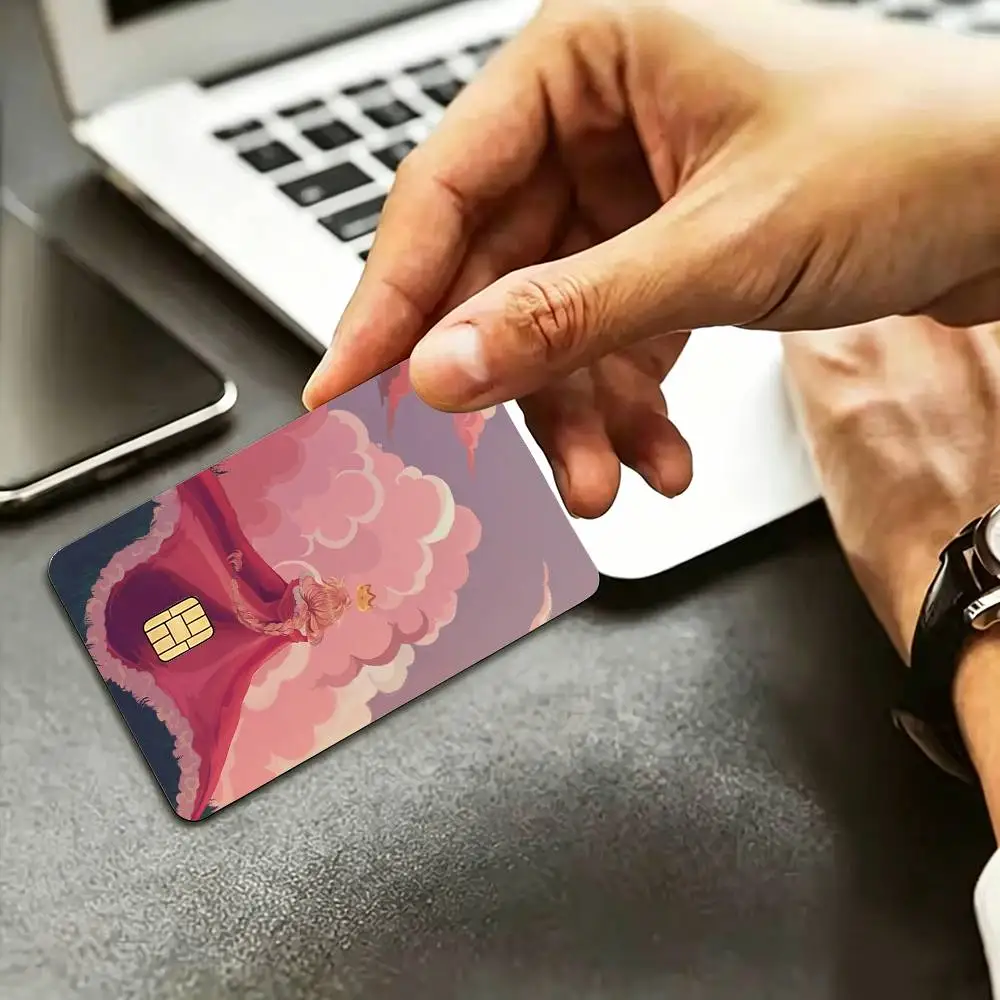 T-Technoblade T-Techno HD Credit Card Stickers Game Card Decal Small Chip Waterproof Sticker Gift Decor
