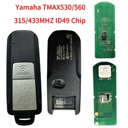 jingxin Motorcycle Remote key For YAMAHA car key T-MAX 530/560 TMAX530 TMAX560 2016-2021 ID49 434/315MHz Smart Key