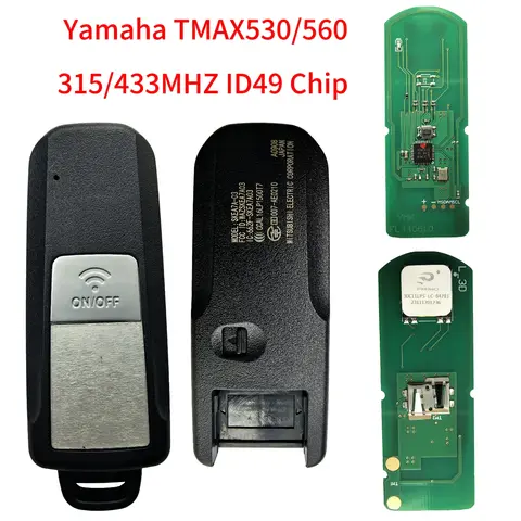 Jingxin 오토바이 원격 키 YAMAHA 자동차 키 T-MAX 530/560 TMAX530 TMAX560 2016-2021 ID49 434/315MHz 스마트 키