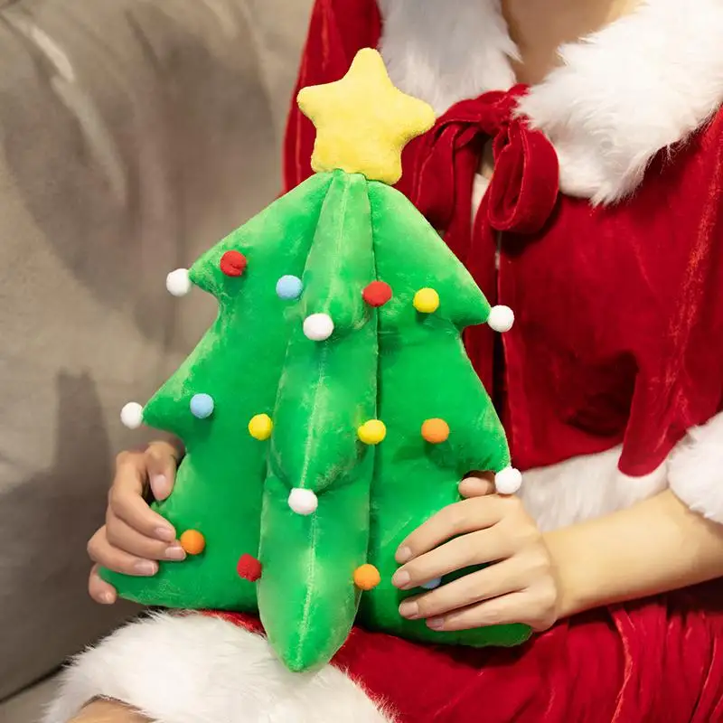 85CM Glowing and Singing Light Up LED Christmas Tree Plush Toys Cute Evergreen Pillow Dolls Wishing Trees Stuffed for Dress Up