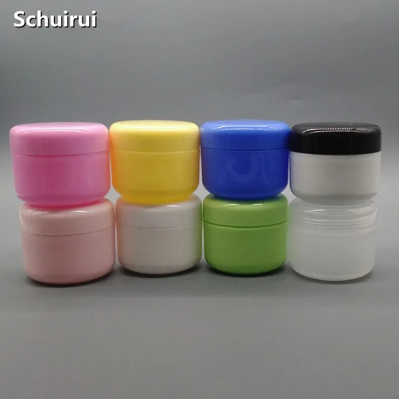 50pcs 10g 20g 30g 50g 100g Refillable Bottles Pink Plastic Empty Makeup Jar Pot Travel Face Cream Lotion Cosmetic Container