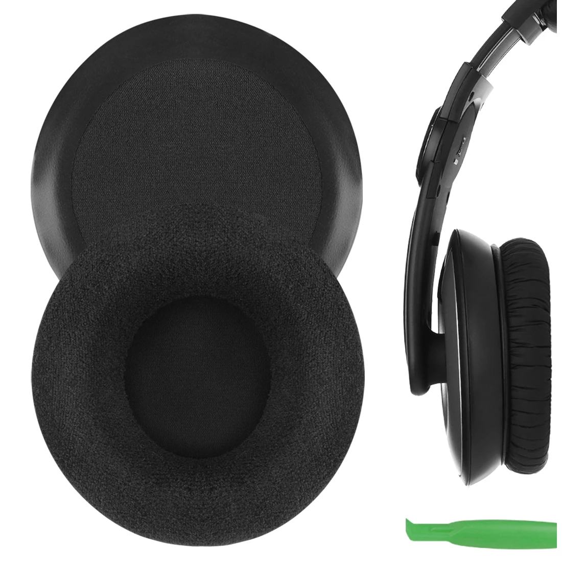 Geekria Earpads for Sennheiser HD215, HD225 Headset Replacement Headphones Comfort Velour Ear Pads Cover Cushion