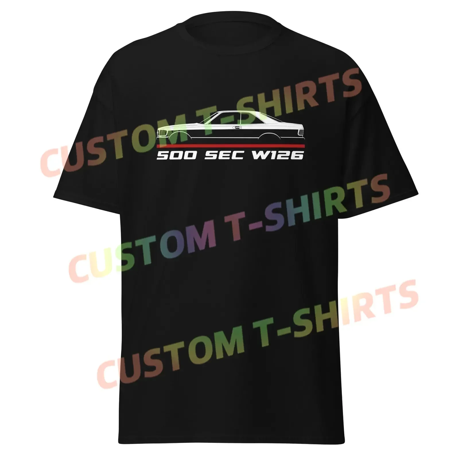 

2025 Men T Shirt Casual Mercede 500 SEC W126 1981-1985 Car Enthusiast T-shirt Graphic Summer Short Sleeves 100% Cotton S-3XL Tee