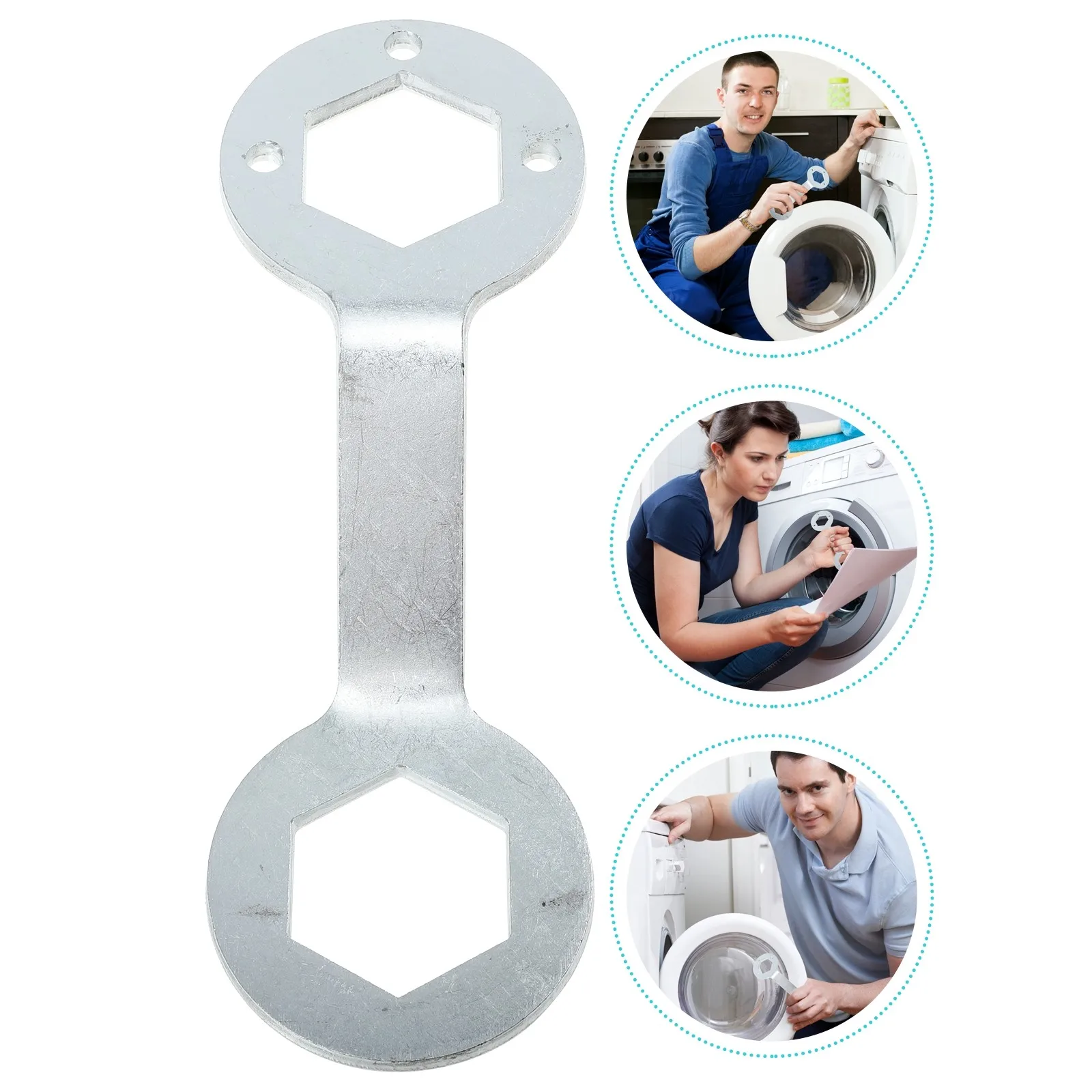 Washing Machine Clutch Wrench 36Mm 38Mm Double-Ended Repair Tool Heavy-Duty Steel Spanner for Automatic Washer Clutch