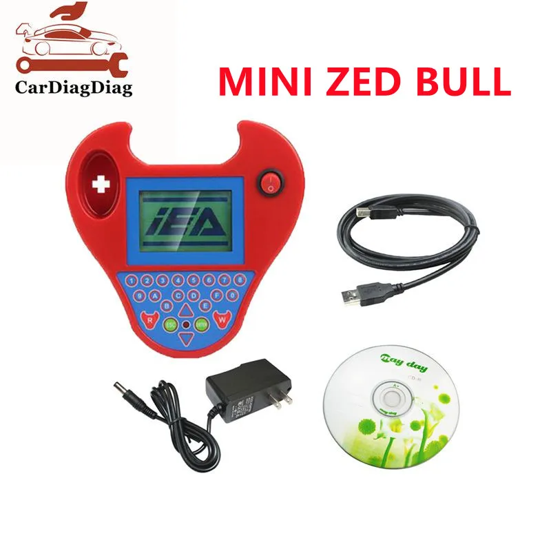 MINI Zed-Bull With Mini Type Zed Bull Key Programmer Mini Zed Bull Read Pin Code Key Transponder Chip Cloner Zedbull Free Ship