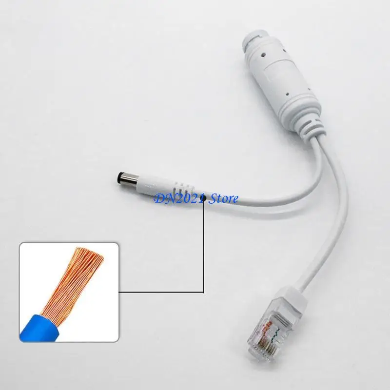 F3KE Active 48V to 12V Waterproof PoE Splitter, IEEE 802.3af Compliant 10/100Mbps