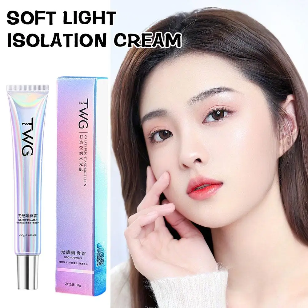 Face Primer Makeup Moisturizing Isolation Cream Invisible Brighten Facial Refreshing Correcting Tone Pores Skin Cosmetics J0Z5