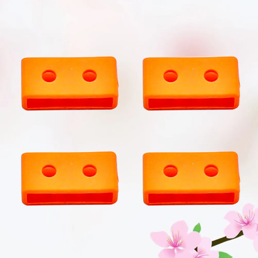 4Pcs Silicone Watch Band Strap Loops Retainers Keepers for Secure Watch Band Fit Easy Install Remove Fashion Accessory Gift 16Mm