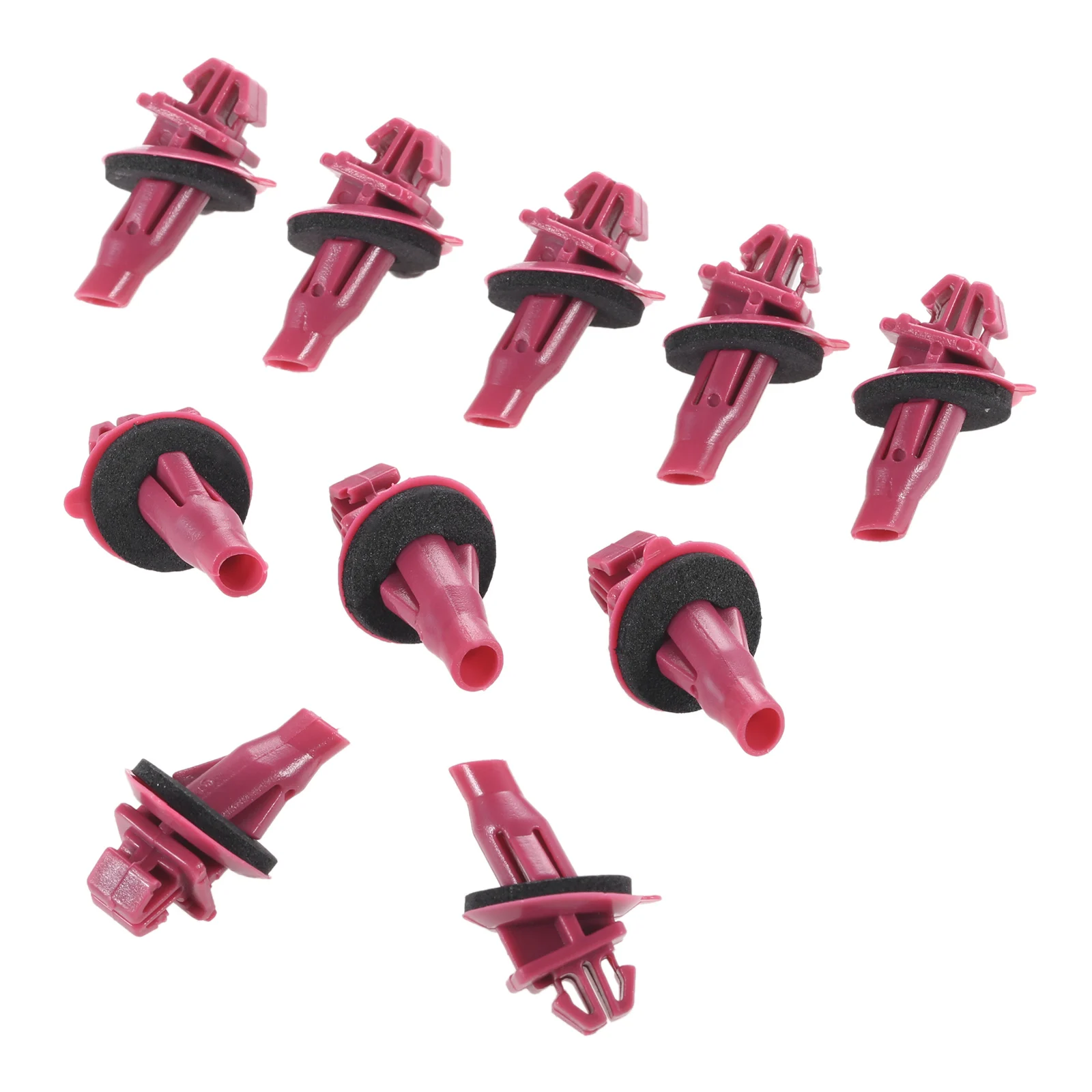 10 Pcs Car Plastic Fasteners Clip Fit For Toyota Land Cruiser Prado Exterior Side Moulding Trim Clips- 75881-60010