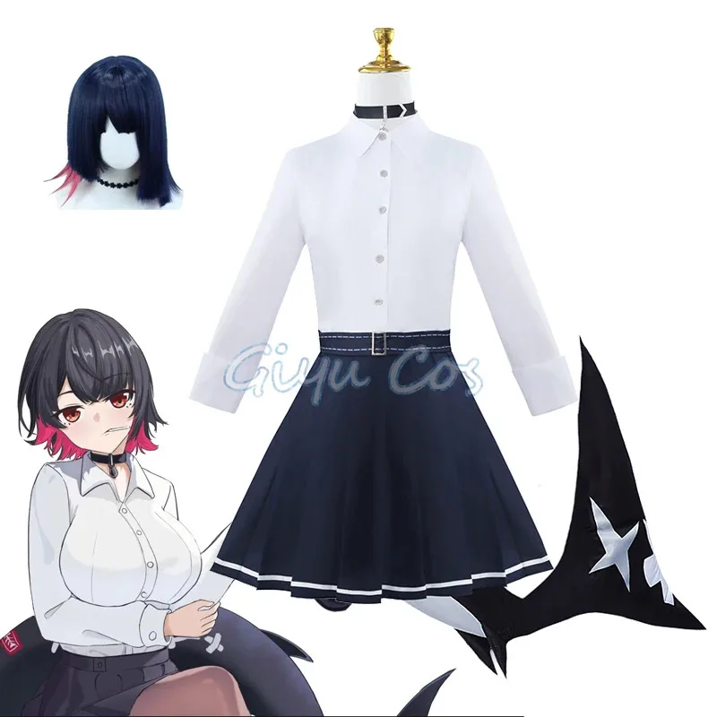 

Ellen Joe Cosplay JK Costume Zenless Zone Zero Carnival Uniform Wig Anime Halloween Costumes Game Character Outfits
