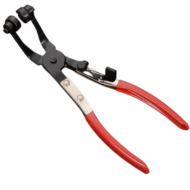 Water Pipe Clamp Pliers Red Straight Throat Tube Bundle Pliers Elbow Tube Bundle Pliers Chromium-Vanadium Alloy Steel