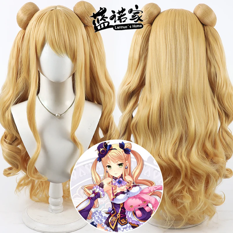 

Anime Otome Enran Cao Hong Cosplay Wig Halloween Carnival Party Props Synthetic Hair Heat Resistant Fiber + Wig Cap