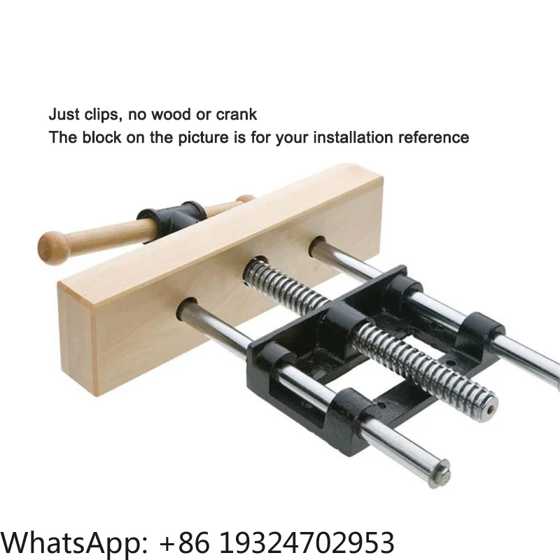 7 Inch Woodworking Table Vise Clamping Workbench Lightweight Double Connecting Rod Fixture For Woodworking Tools