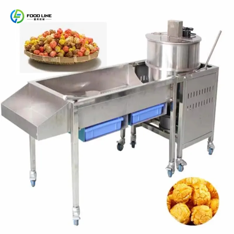 Customized Industrial Puffed Rice Snack Machine Stable Puffed Rice Popcorn Processing Unit