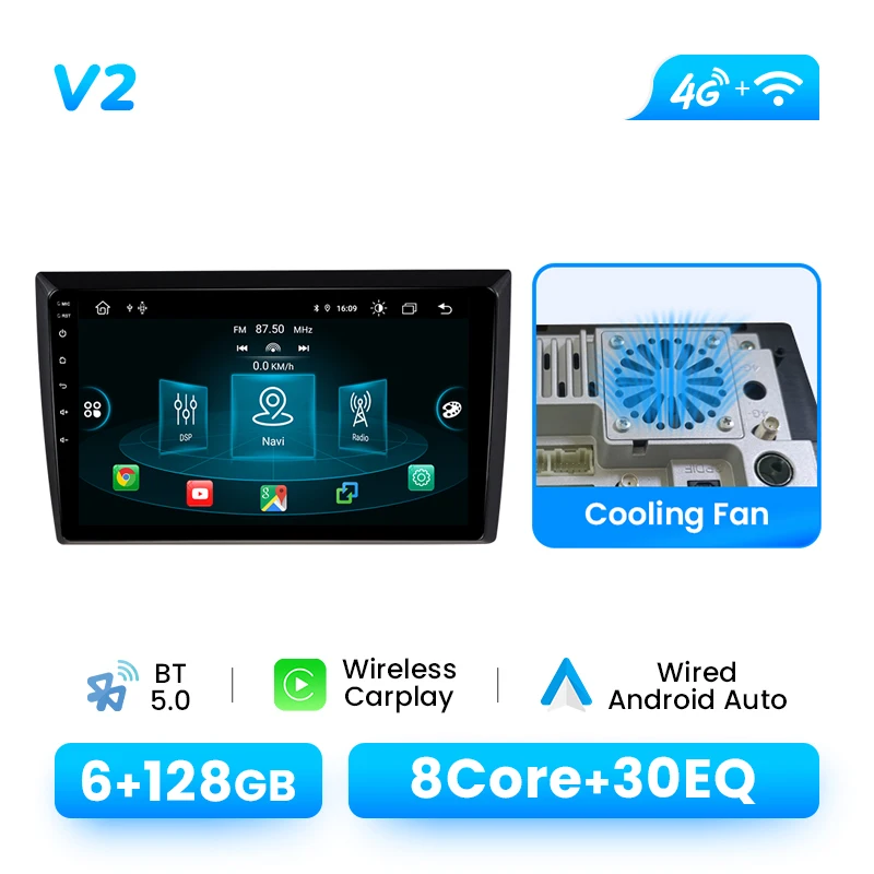 Draadloze CarPlay Android Auto Multimedia Speler Voor VW Volkswagen Kever 2012-2018 Android 14 GPS Wifi DSP 1280*720 IPS RDS