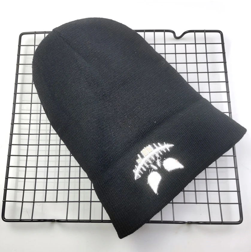 Winter Autumn Pumpkin Style Devil Face Surgical Sutures Embroidery Knit Beanies Hat Men Women Outdoor Keep Warm Cold Caps Zjp9