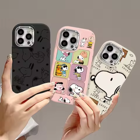 Cute Snoopy Case For Samsung Galaxy A50 A51 A71 A12 A13 A22 A23 A24 A7 2018 A33 A73 A31 A03S A02 A03 A04 Note 10 Plus 20 Ultra