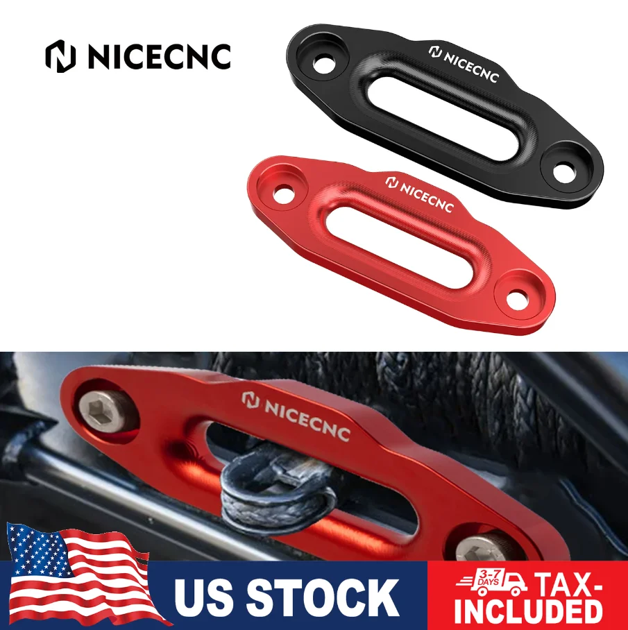 NICECNC ATV Front Rear Hawse Fairlead Winch Rope For 7/8