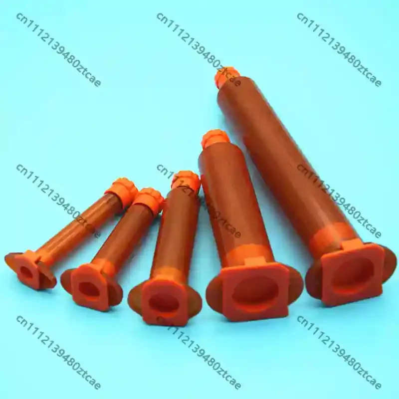 Industrial Amber Dispensing Barrel Kit Pneumatic Glue Tube 3-55CC UV Blocking Dispensing Consumables