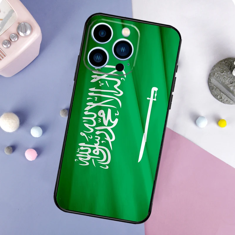المملكة العربية السعودية العلم حالة الهاتف آيفون 17 برو ماكس فوندا آيفون 17 الهواء 17 برو غطاء وقائي