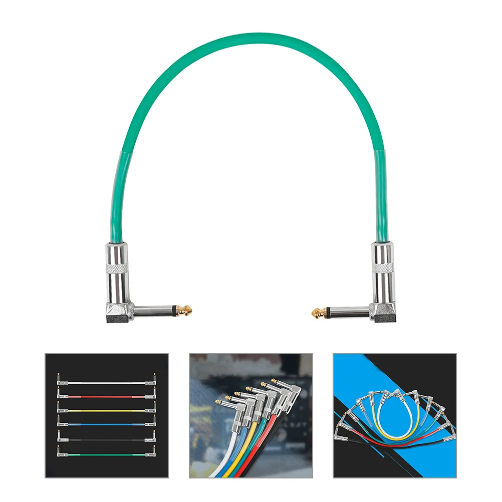 

Guitar Cable Patch Cables Pedals Electric Slim Instrument Cord Flat Line