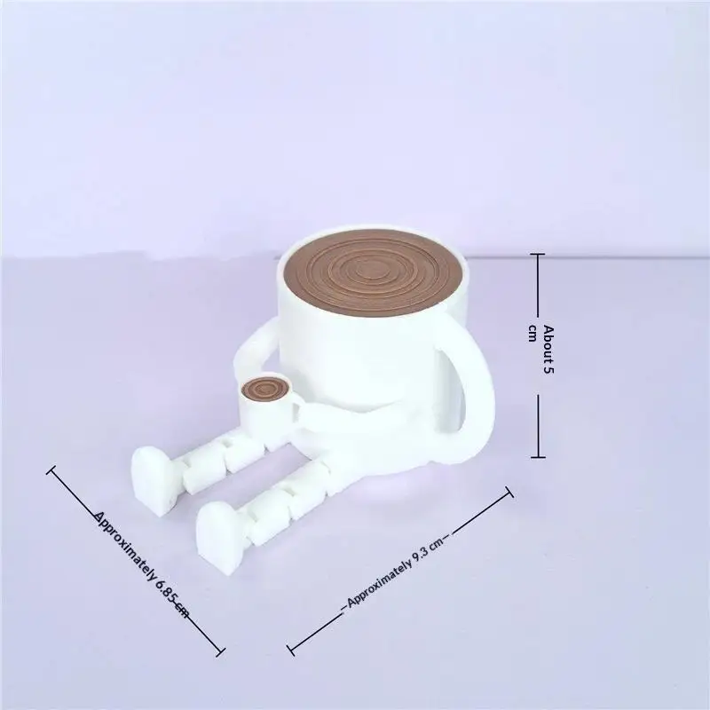 3D Printed Coffee Partner Cute Coffee Cup Coffee Bean Desk Decor Fidget Toys For Coffee Lovers Home Office Ornaments
