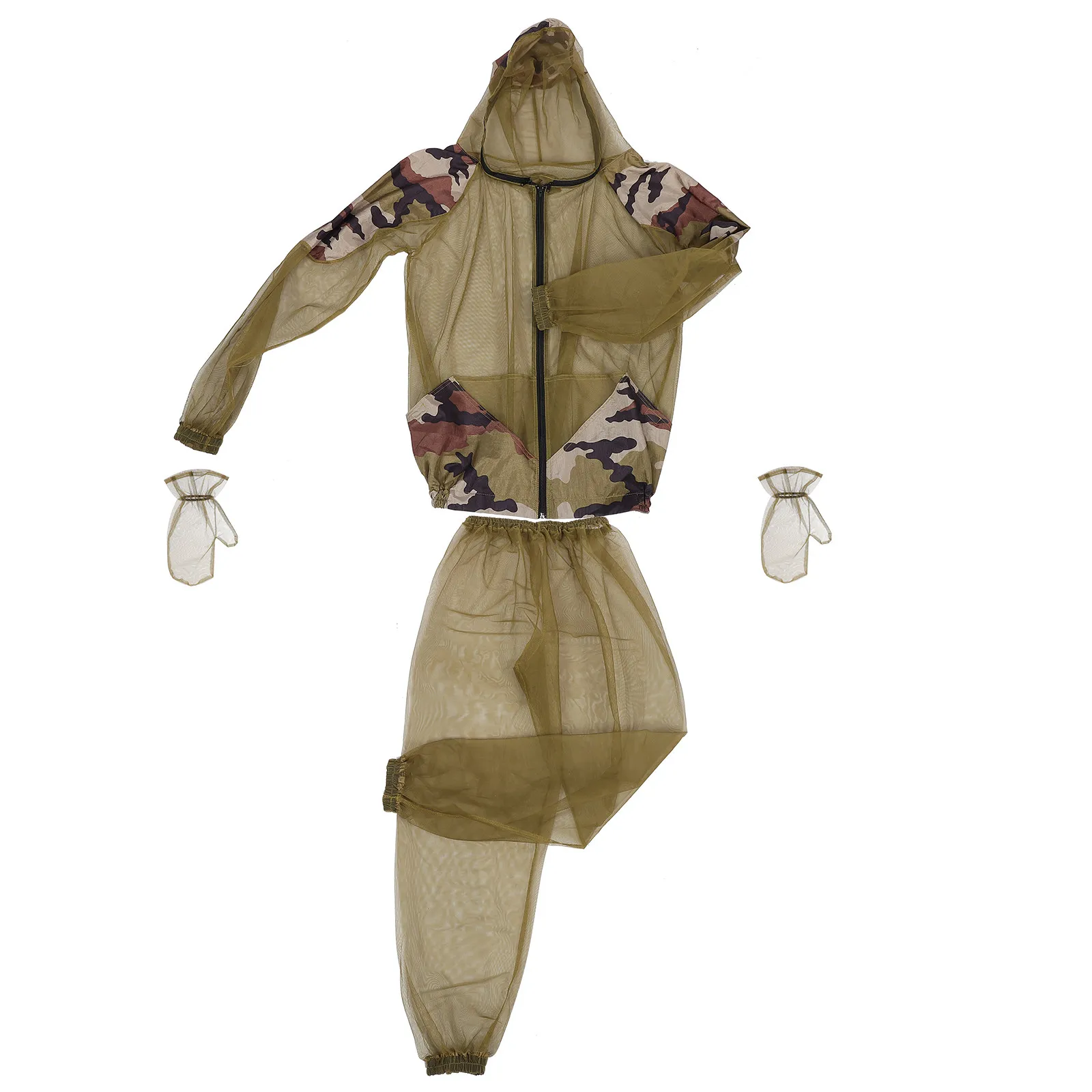 

Профессиональный комплект для защиты от комаров: куртка с капюшоном, брюки и перчатки для рыбалки, охоты, кемпинга, походов и исследований