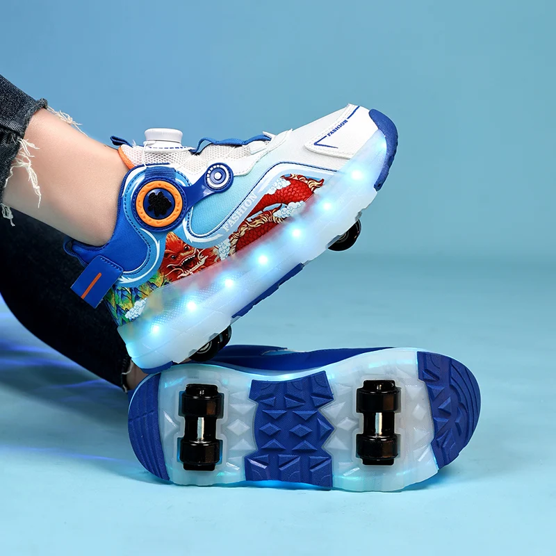 Heelys para hombres: ¡Reláctil de 4 ruedas, deslize a través de calles urbanas!