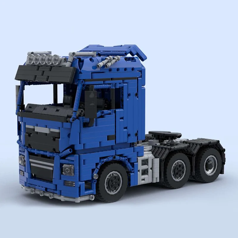 2282PCS MOC 6x4 MAN TGX Engineering Container Semi Tractor Tower Head RC Dump Truck DIY creative ideas ToyGift technology Blocks