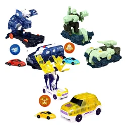 Screechers Wild Explosion Speed Fly Deformation Car Beast Attack Action Figures Capture Flips Transformation Kids Toys Gift