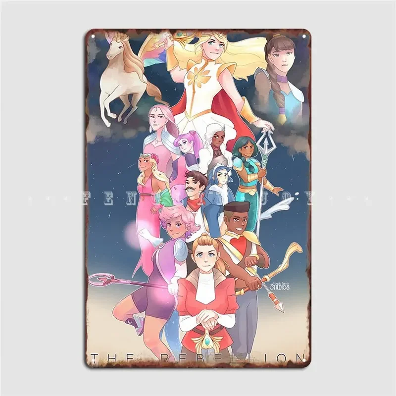 The Rebellion She Ra Metal Plaque Poster Wall Pub Garage Club Custom Wall Plaque Tin Sign Poster