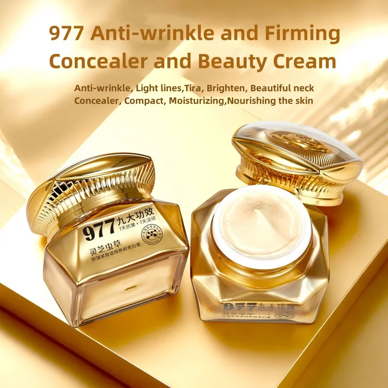 Herbal Ganoderma Cordyceps Luxury Anti-Wrinkle Cream Firming Sheer Coverage, Lifts Brightens Moisturizing Nourishing Skin Care