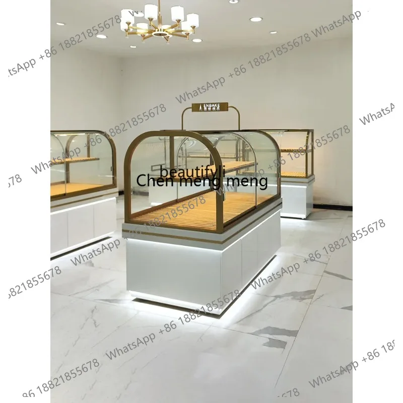 

Витрина для хлеба и кондитерских изделий ss26 Bread Counter Arc Zhongdao, прилавок для кондитерской, боковой шкаф для пекарни