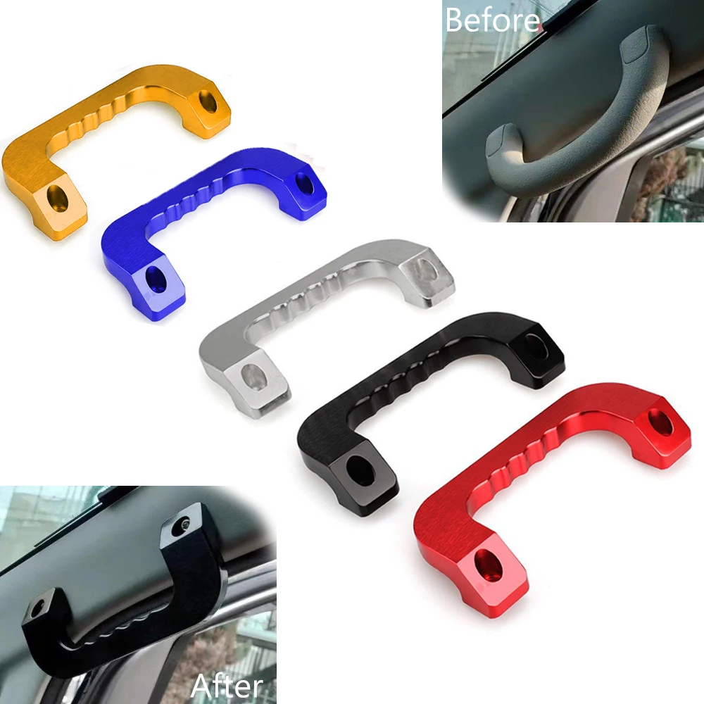 Car Modified Aluminum Door Handle Armrest cab accessories Door handle For Hiace Van 2005-2016 I II III IV KDH 200 model