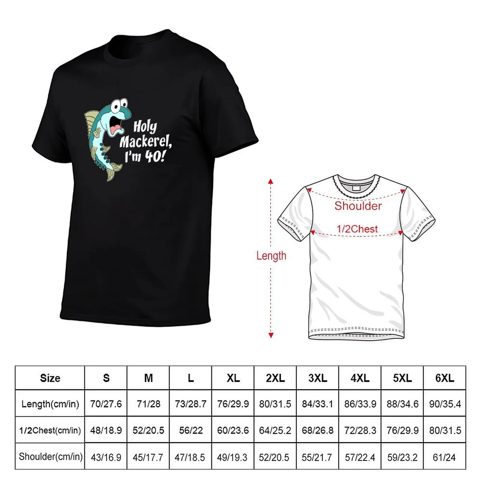 Sacro cavala eu sou 40 engraçado 40th peixe dos desenhos animados camiseta algodão 100% t camisas para homem carros gráficos camiseta