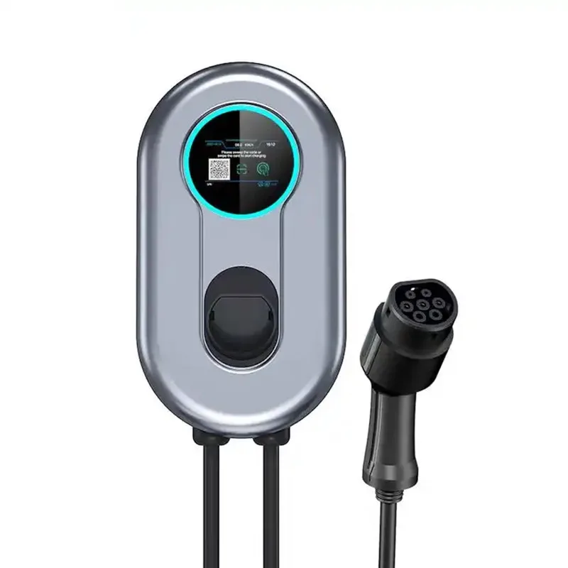 EV Charging Station 32A 22KW 3Phase EVSE Wallbox IEC62196 Type2 Electric Vehicle Car Charger with RFID Card APP EV Home Charger