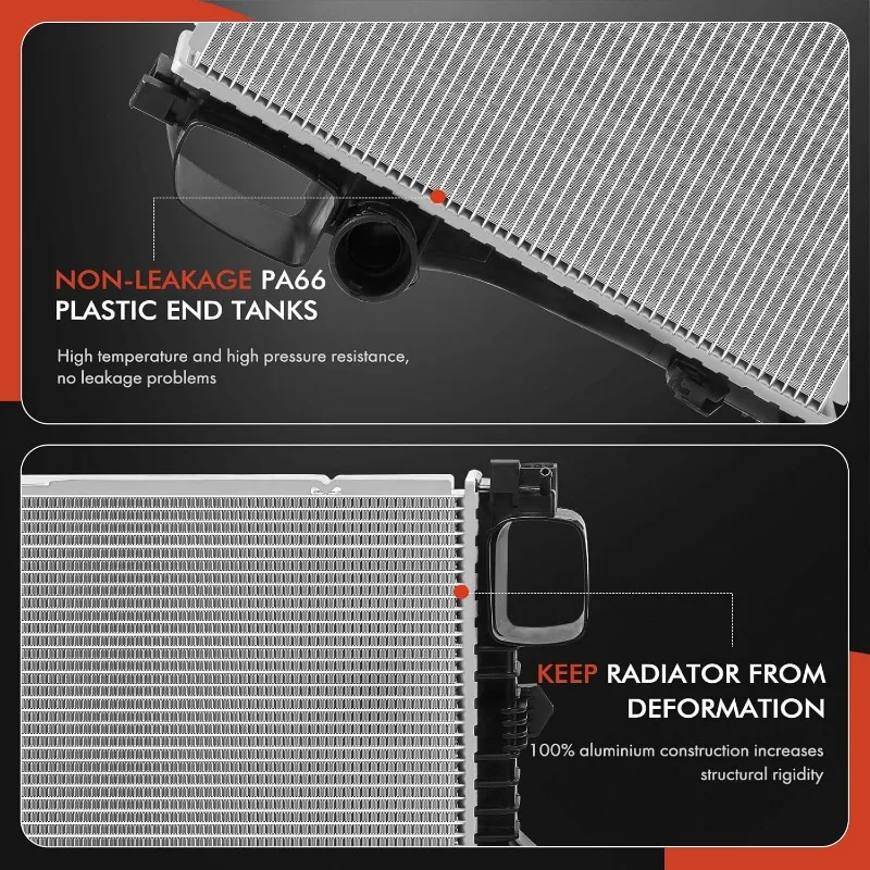 مجموعة مشعاع تبريد المحرك A-Premium المتوافقة مع مرسيدس بنز CL550 2011-2014، CL600 2011-2014