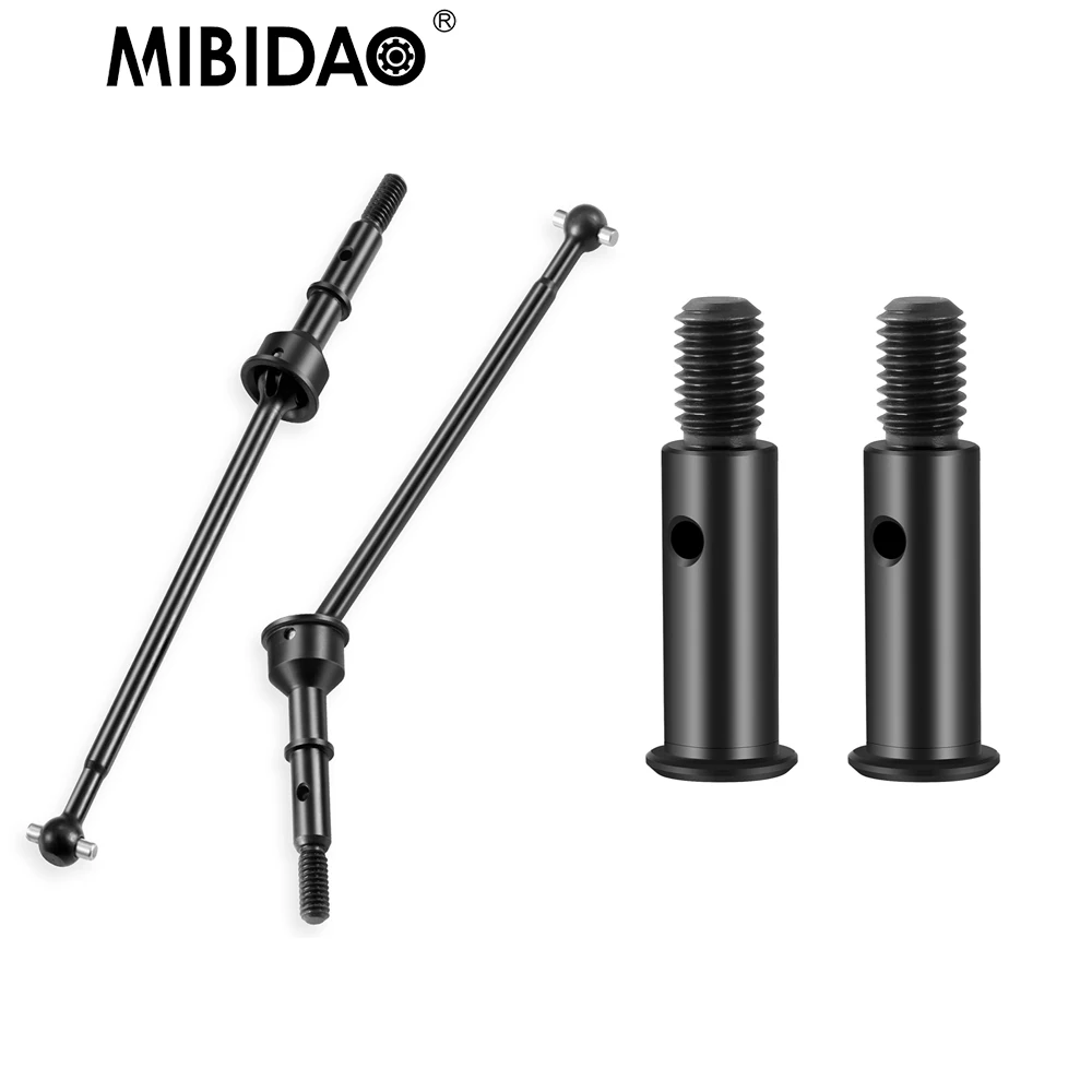 

MIBIDAO Metal Front /Rear CVD Drive Shaft DriveShaft for 1/10 RC Car 22S Sprint Upgrades Parts Accessories
