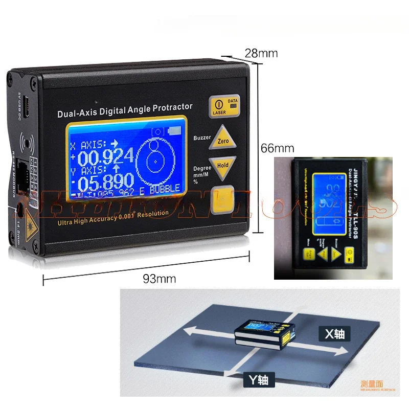 Smart Level Digital Protractor Inclinometer Laser Angle electronic Protractor gauge