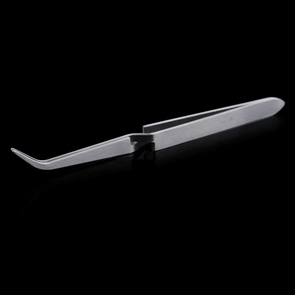 

1pc Metal Nail Clippers Professional Rhinestone Tweezers Tool For Nail Art Salon Home Use Silver Color