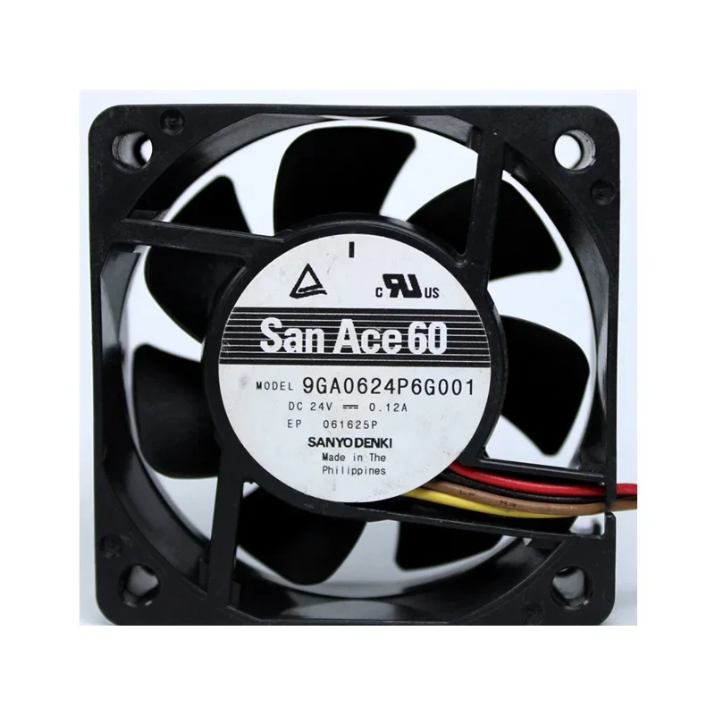 

SANYO DENKI ACE60 9GA0624P6G001 DC 24V 0.12A 60x60x20mm 4-Wire Server Cooling Fan