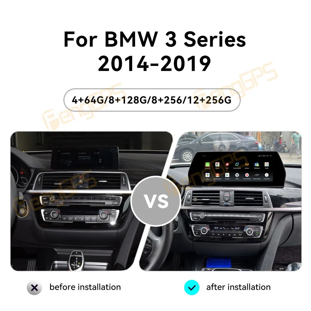 For BMW 3 4 Series F30 - F36 GT 2012 - 2018 Android Car Radio Wireless Carplay Stereo Receiver Autoradio Multimedia Player GPS