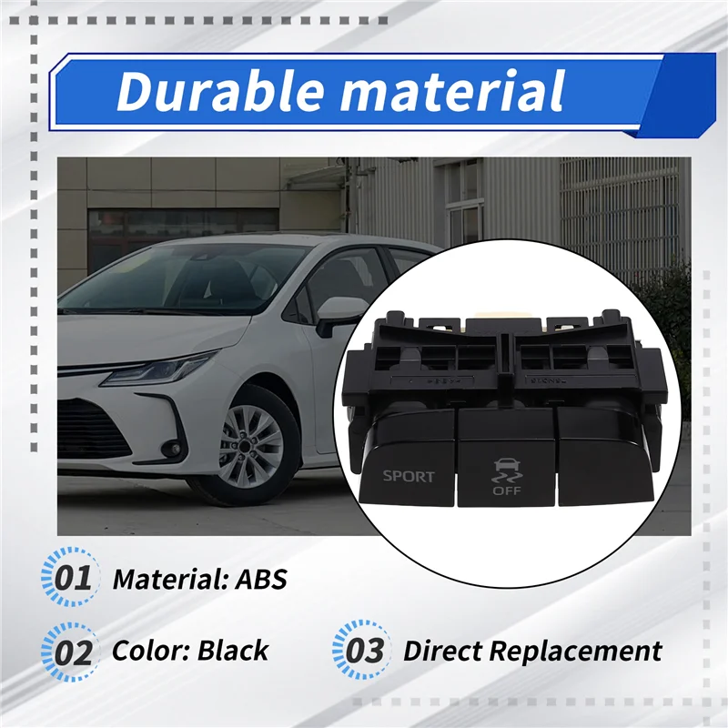 

Car Anti-Skid Switch Triple Cylinder Mode Switch Anti-Skid Switch For Toyota Corolla