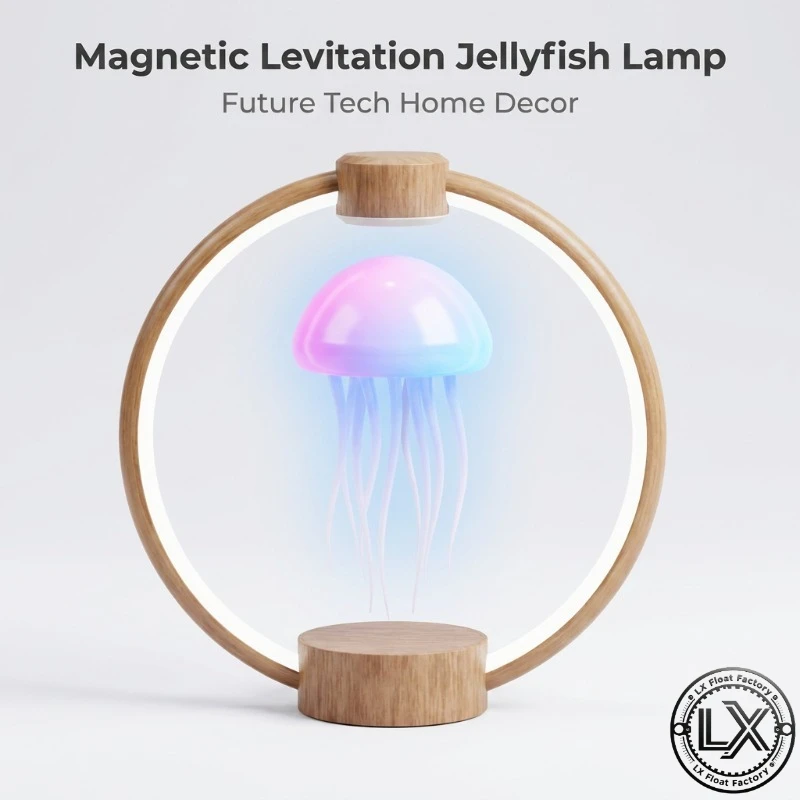 Floating Jellyfish Lamp 9 Tentacles 2 Working Modes Ultra Long Battery Life Colour Gradient Light Effects with Remote Control