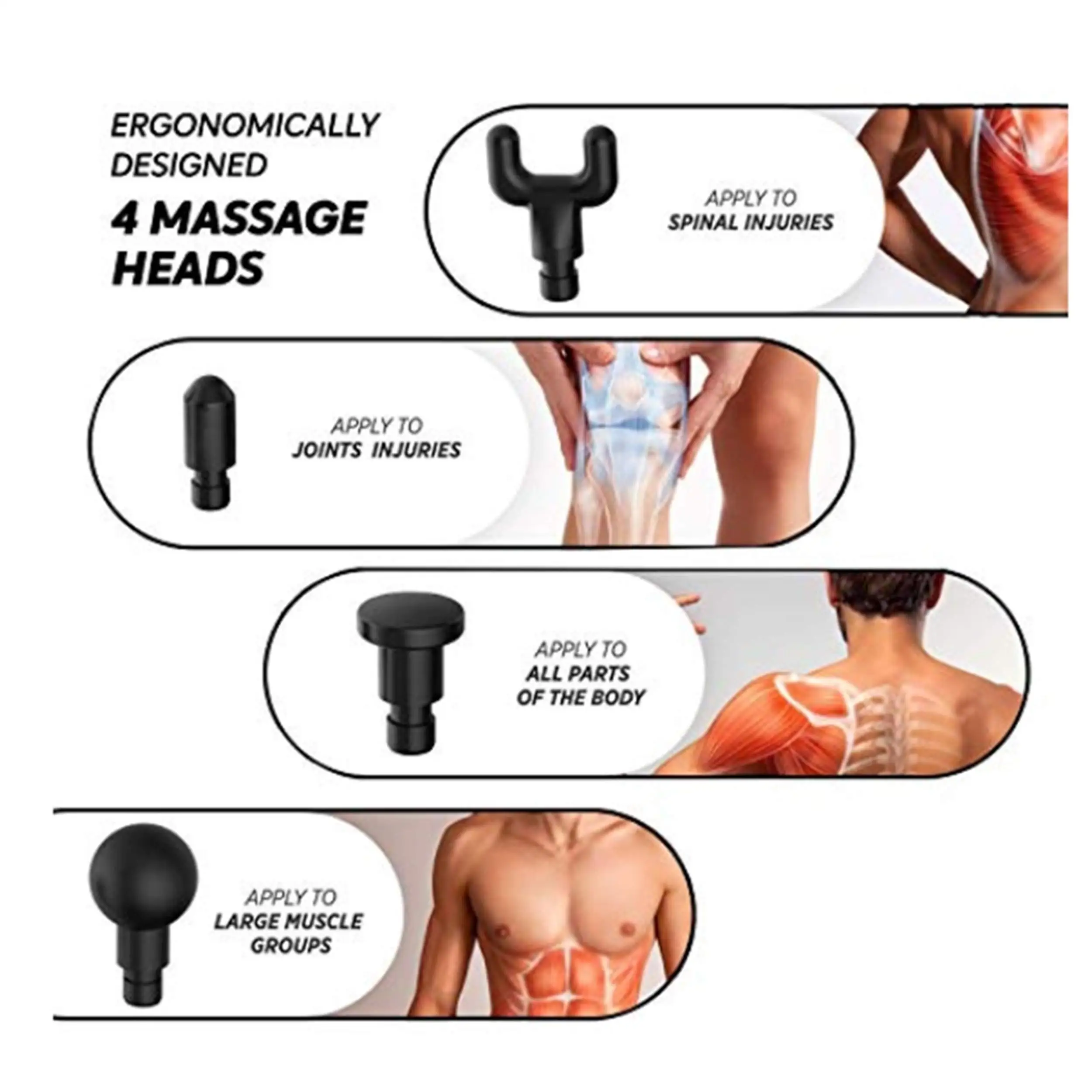 Phoenix A2 Massage Gun Deep Body Massager For Muscle Pain Relief Exercising Body and Relaxation Slimming Shaping Massager